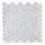 Fine Decor HEXAGON MARBLE GREY 3D epoxy tile stickers (25.4cm x 25.4cm) 1