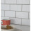 Fine Decor SUBWAY WHITE 3D epoxy tile stickers (25.4cm x 25.4cm) 4