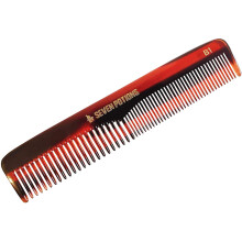 Seven Potions Beard Comb — Fine and Coarse-Tooth Comb for Men's Hair, Beard & Moustache — Handmade (14.5 cm / 5.7 inch)