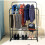 Direct Online Houseware Heavy Duty Double Clothes Rail Garment Rail with Shelf 6