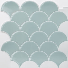 SHELL 3D epoxy tile stickers (25.4cm x 25.4cm)