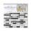 Fine Decor SMOKED GLASS 3D epoxy tile stickers (25.4cm x 25.4cm) 2