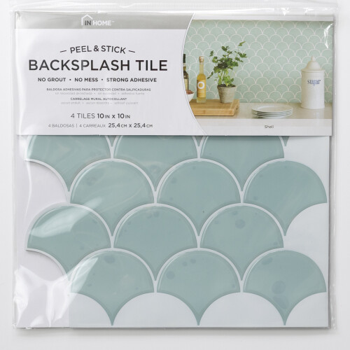 Fine Decor SHELL 3D epoxy tile stickers (25.4cm x 25.4cm) 1