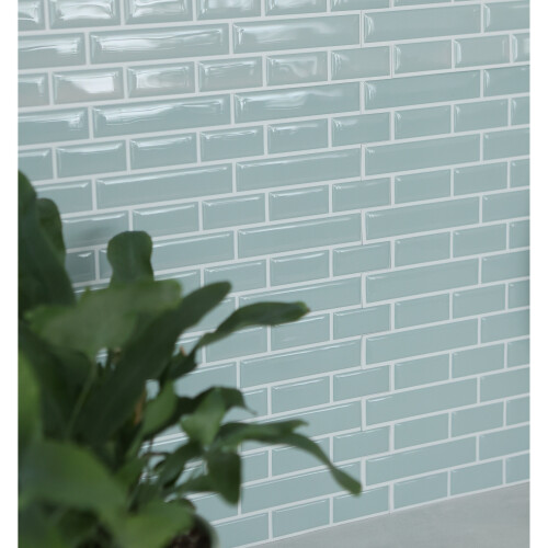 Fine Decor SEA GLASS 3D epoxy tile stickers (25.4cm x 25.4cm) 2