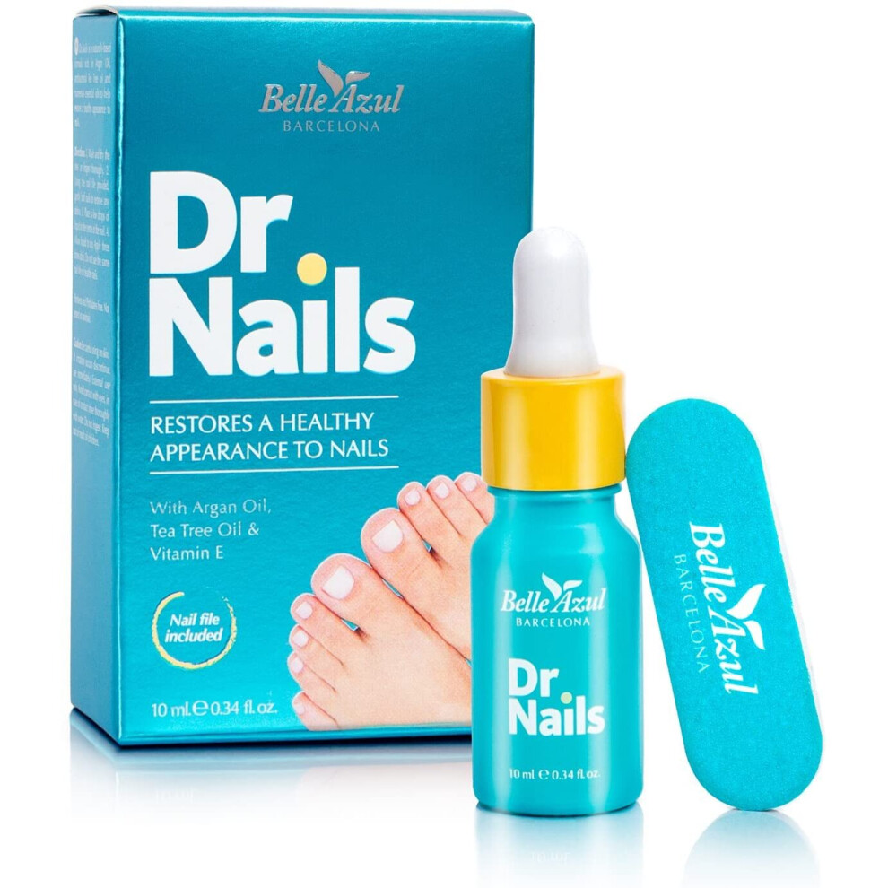 DR. NAILS FUNGAL NAIL TREATMENT & NAIL WHITENER - With antibacterial tea tree oil, argan oil and vitamin E /10ml.