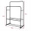Direct Online Houseware Heavy Duty Double Clothes Rail Garment Rail with Shelf 3