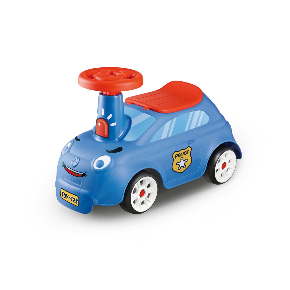 (Blue Police Car) Kids Girls Boys Toddlers Push Toy Gift Ride On Car