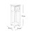 Hampton & Stewart White Bedside Table Slim + Tall 2