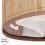 VidaXL vidaXL Bamboo Laundry Bin Round Natural Washing Clothes Storage Hamper Basket 7
