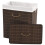 vidaXL Bamboo Laundry Bin Rectangular Dark Brown Washing Clothes Basket Box 3