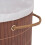 vidaXL Bamboo Laundry Bin Oval Brown Washing Clothes Basket Box Space Saving 6