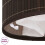 VidaXL vidaXL Bamboo Laundry Bin Oval Dark Brown Clothes Storage Basket Hamper Unit 7