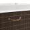 vidaXL Bamboo Laundry Bin Rectangular Dark Brown Washing Clothes Basket Box 5