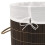 VidaXL vidaXL Bamboo Laundry Bin Round Dark Brown Washing Clothes Storage Hamper 3
