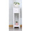 Hampton & Stewart White Bedside Table Slim + Tall 1