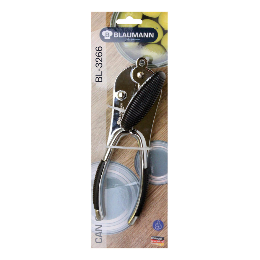 Blaumann Silver Kitchen Utensil Cutter Comfy Grip Can Tin Opener