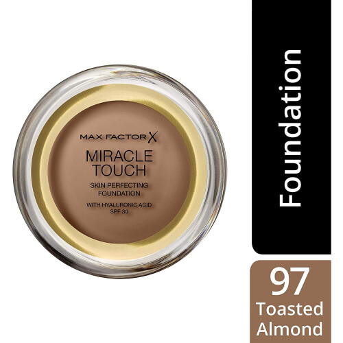 Max Factor Max Factor Miracle Touch – Creme-Foundation SPF 30, 097 Toasted Almond 1