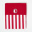 Homescapes (W 117cm x Drop 137 cm, Red) Thick Stripe Ready Made Eyelet Curtain Pair 3