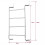 Direct Online Houseware 4 Tier Over the Door Towel Rack in Silver Powder Coating 6