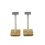 (Natural Oak/White Pole) Apollo Cyclone 5 Speaker Stands 1