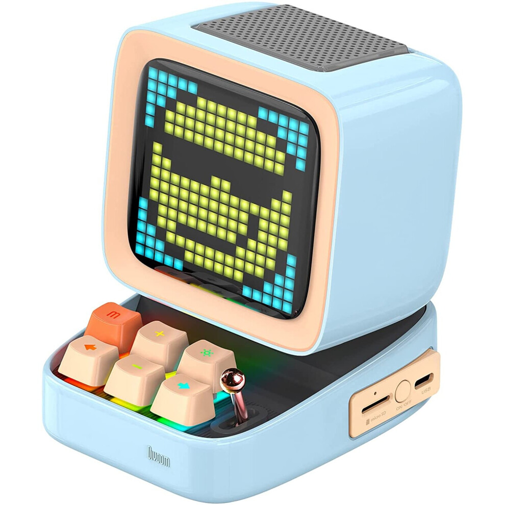 Divoom Ditoo Retro Pixel Art Bluetooth Speaker with Programmable RGB Led Screen, Gaming Gadget with Mechanical Keyboard, Also a Smart Alarm Clock-image-OPC-P8VQDYJ-NEW