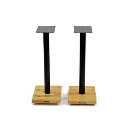 (Natural Oak/Black Pole) Apollo Cyclone 6 Speaker Stands