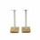 (Natural Oak/White Pole) Apollo Cyclone 6 Speaker Stands 1