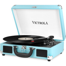 Giradischi portatile turchese - VICTROLA VSC-550BT - Semiautomatico - Bluetooth - Garanzia di 2 anni