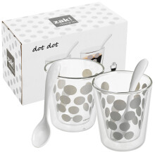 (8 Pcs (4 Cups 4 Spoons), Silver) 4/8/12 Pcs Coffee Tea Resistant Cups Mugs Glasses