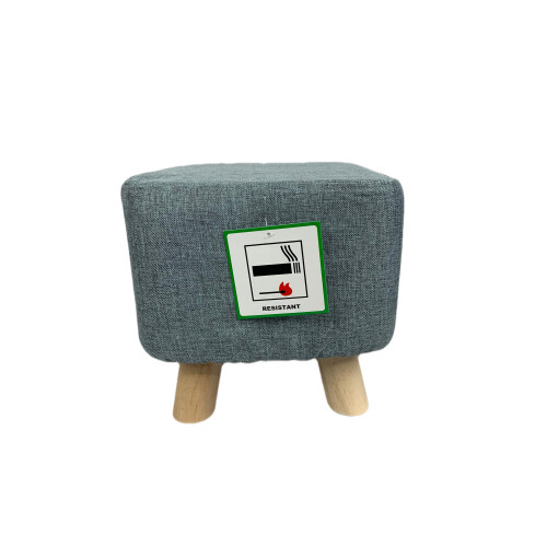 (Grey) Hampton & Stewart Small Square FootStool