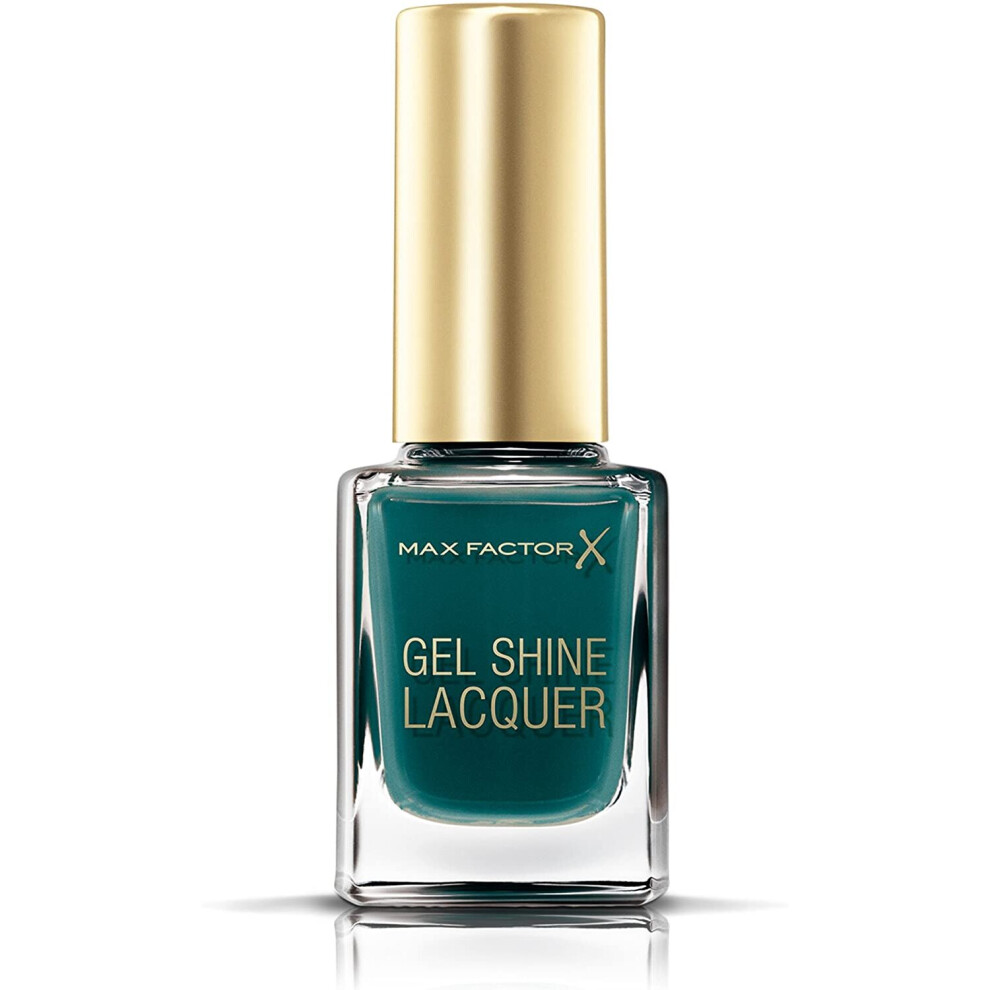 Max Factor Gel Shine Lacquer Nail Polish, 11 ml, 45 Gleaming Teal