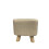 (Beige) Hampton & Stewart Small Square FootStool 4