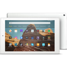 (White) Amazon Fire HD 10 Tablet 10.1" 1080p Full HD display, 64 GB - Refurbished