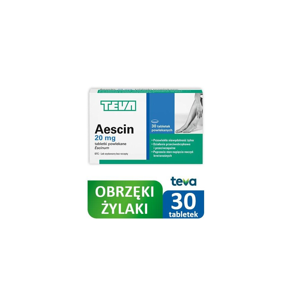 AESCIN - 30 tablets The drug for varicose veins