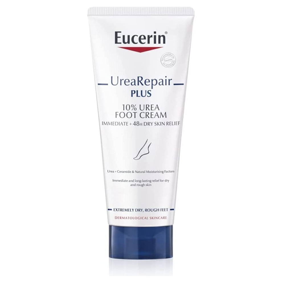 Eucerin Cream Urearepair Plus Foot 10% Urea And Ceramide & Natural Moisturising Factors 100Ml