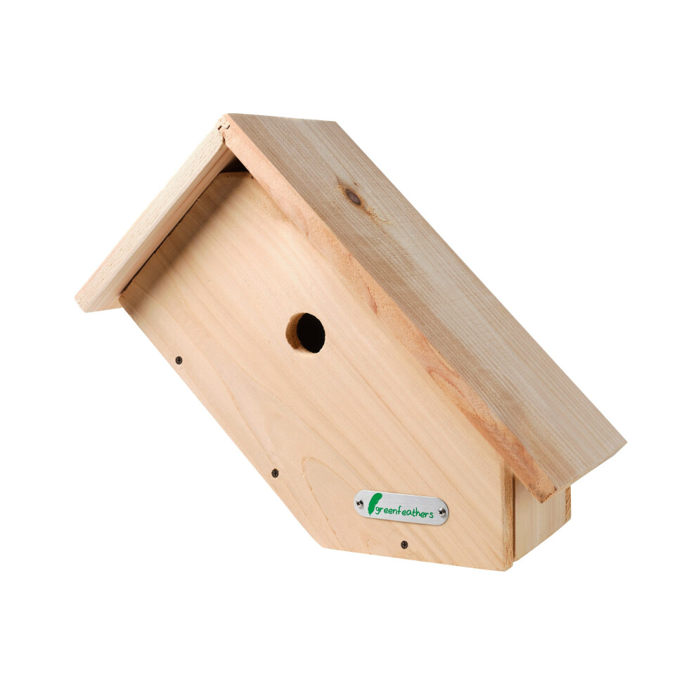 Handmade Wooden Side View Bird Box