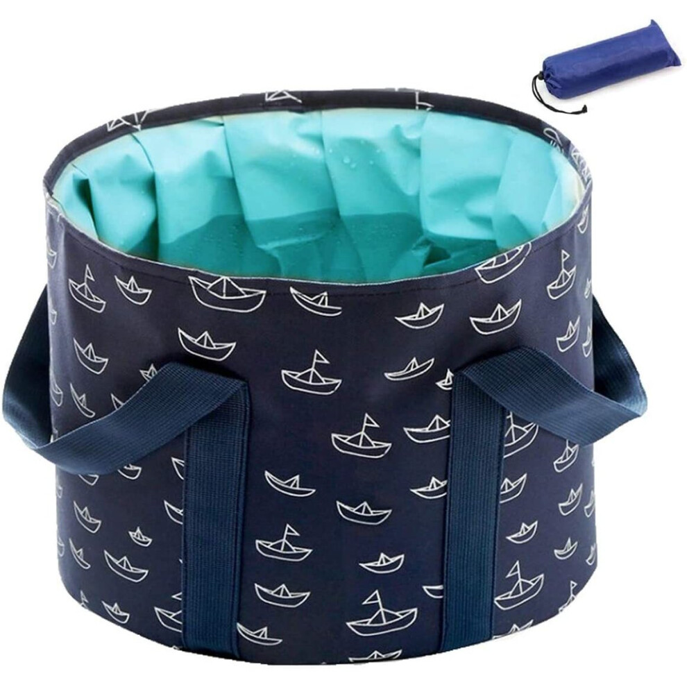 Xsexo Blue Collapsible Bucket For Soaking Feet, Portable Travel Foot Bath Tub, Foot Soaking Bath Basin Portable, Foot Spa Soaking Feet Home Pedicure Basin