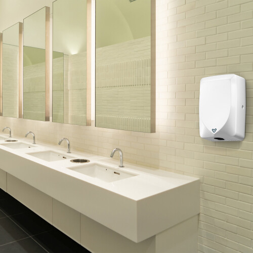 MYLEK (White) Electric Automatic Eco Hand Dryer Stainless Steel 2