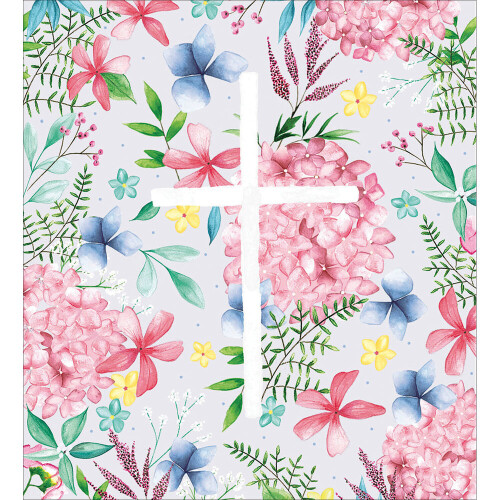 Woodmansterne Pack of 5 Easter Blessing Floral Easter Greetings Cards In Same Mini Card Design
