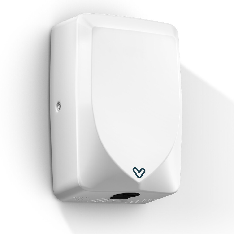 (White) Electric Automatic Eco Hand Dryer Stainless Steel