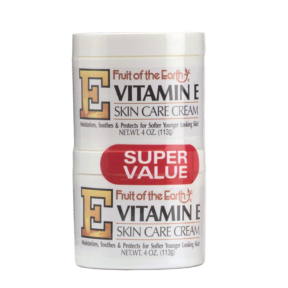 Fruit Of The Earth Bogo Cream Vitamin-E 4 Ounce Jar (113g)