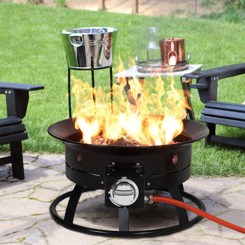 Portable Gas Heater Fire Pit Bowl Outdoor Patio Heater Propane Warmer
