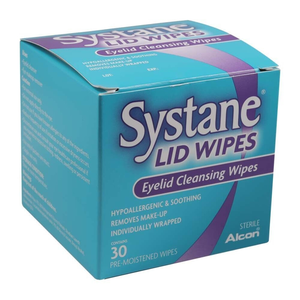 Systane Eyelid Cleansing Wipes 30's