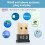 Bluetooth 5.0 Bluetooth Adapter USB Bluetooth Dongle Transmitter Receiver for Bluetooth Speaker, Bluetooth Headset, Printer etc for Windows 10, 8, 2
