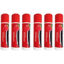 Chapstick Lip Balm Strawberry - Pack of 6