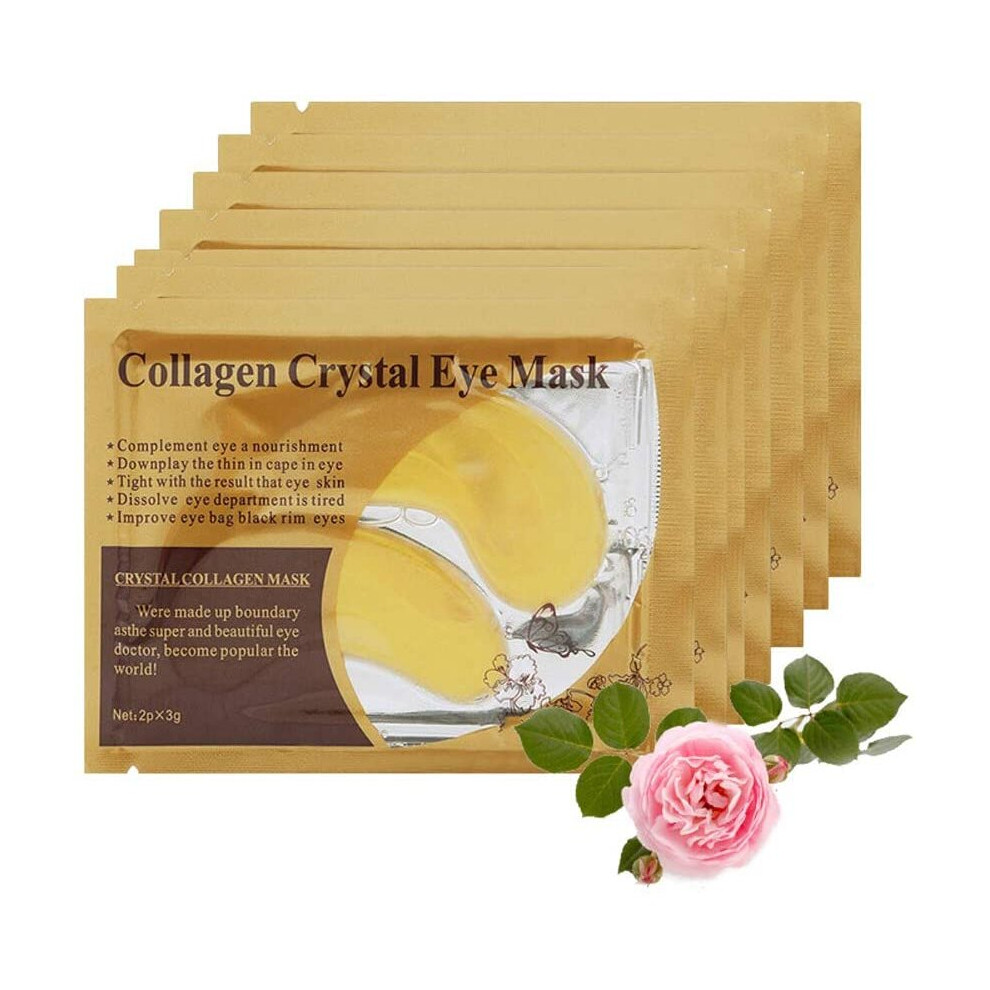 30 Pairs ROSOTENA Collagen Eye Mask,Gold crystal Gel Eyelid Patch Pad Moisturiser for Under Eye Wrinkles, Remove Eyes Bags, Dark Circles, Hydrating,