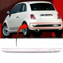 Fiat 500 2007-2014 Rear Bumper Moulding All Chrome
