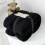 (Black, DOUBLE 150X 200 CM) Warm Teddy Fleece Throw 1