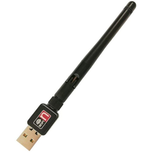USB Wireless Adapter RT5370N 150Mbps with 2dBi Antenna - 2.4GHz 802.11n/g/b, USB 2.0, Compatible with Raspberry Pi, Windows, macOS, Linux