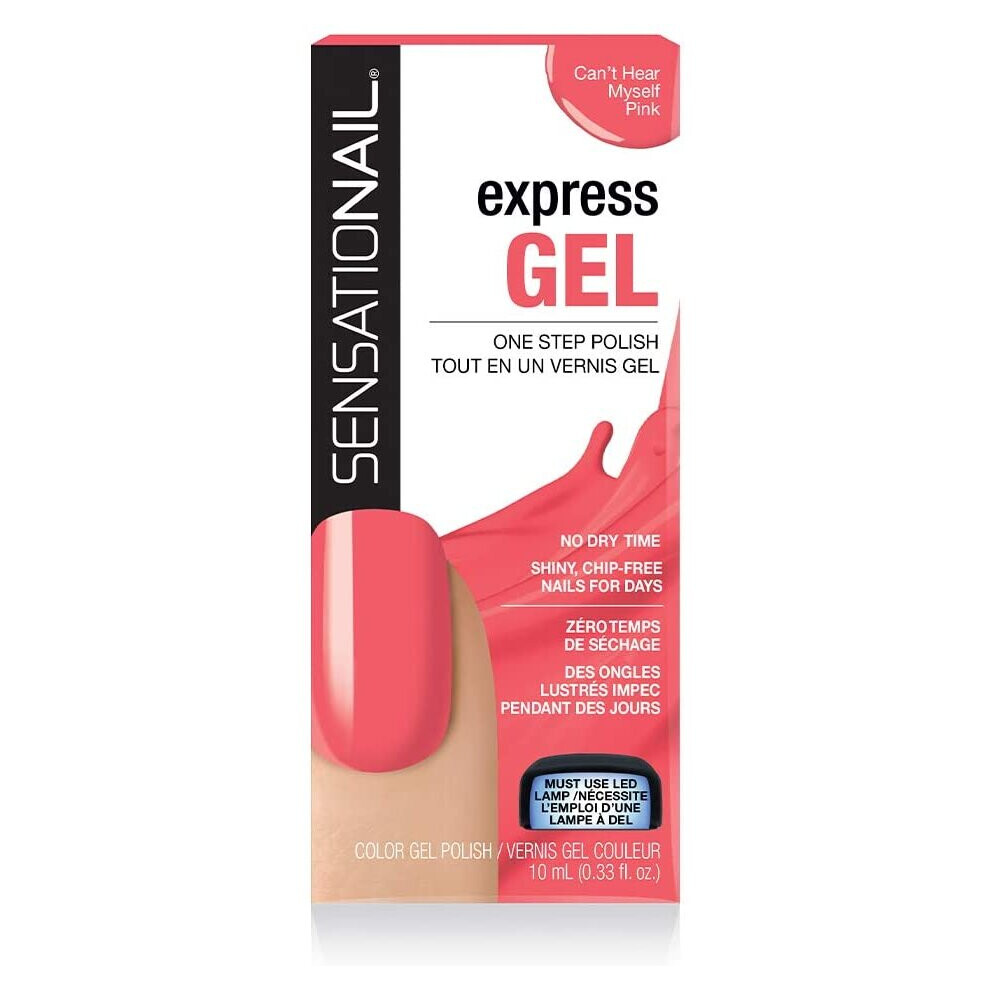 SensatioNail Express Gel Polish Can't Hear Myself Pink, 10ml